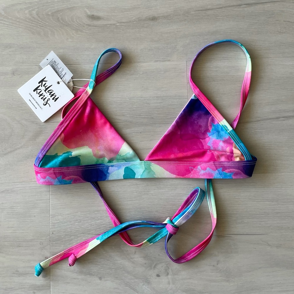 NWT Kulani Kinis tie dye Sundowner Bikini Top